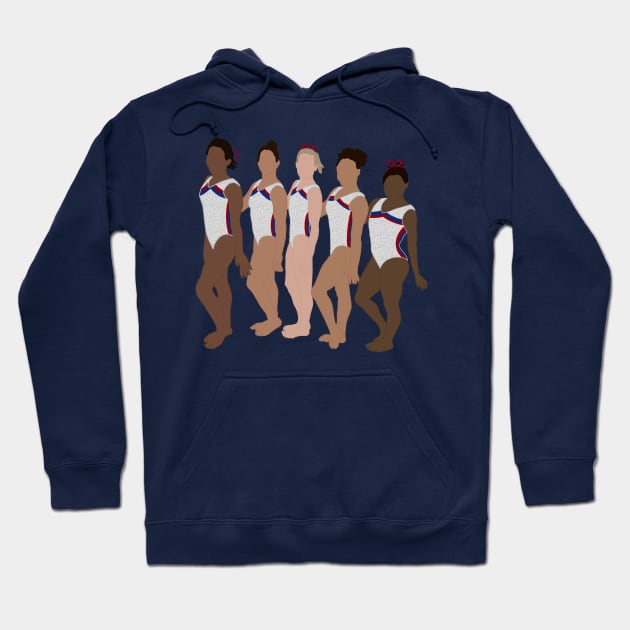 2016 Women’s Gymnastics Final Five Team Hoodie by GrellenDraws